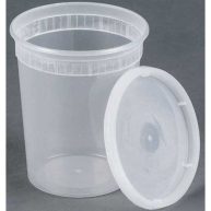 25 sets 32oz plastic soup/Food container with lids