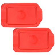 Pyrex 232-pc Red Rectangle Plastic Replacement Lid Cover