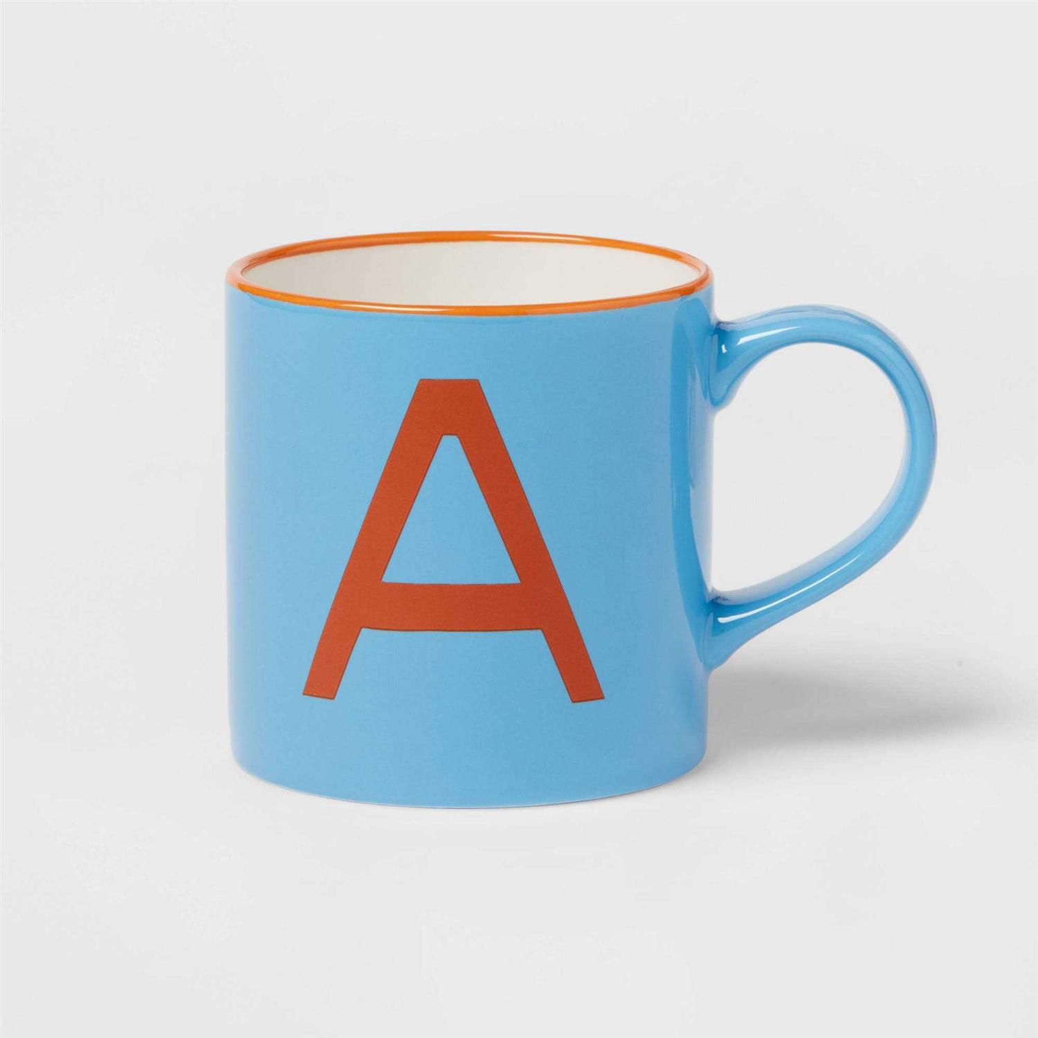 Opalhouse 16oz Stoneware Monogram Mug