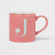 Opalhouse 16oz Stoneware Monogram Mug