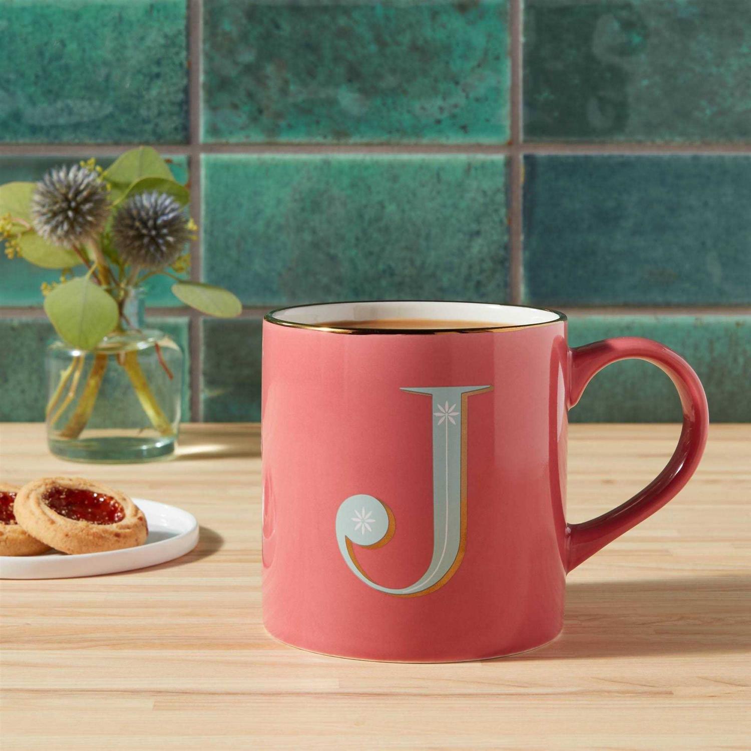 Opalhouse 16oz Stoneware Monogram Mug - Image 4