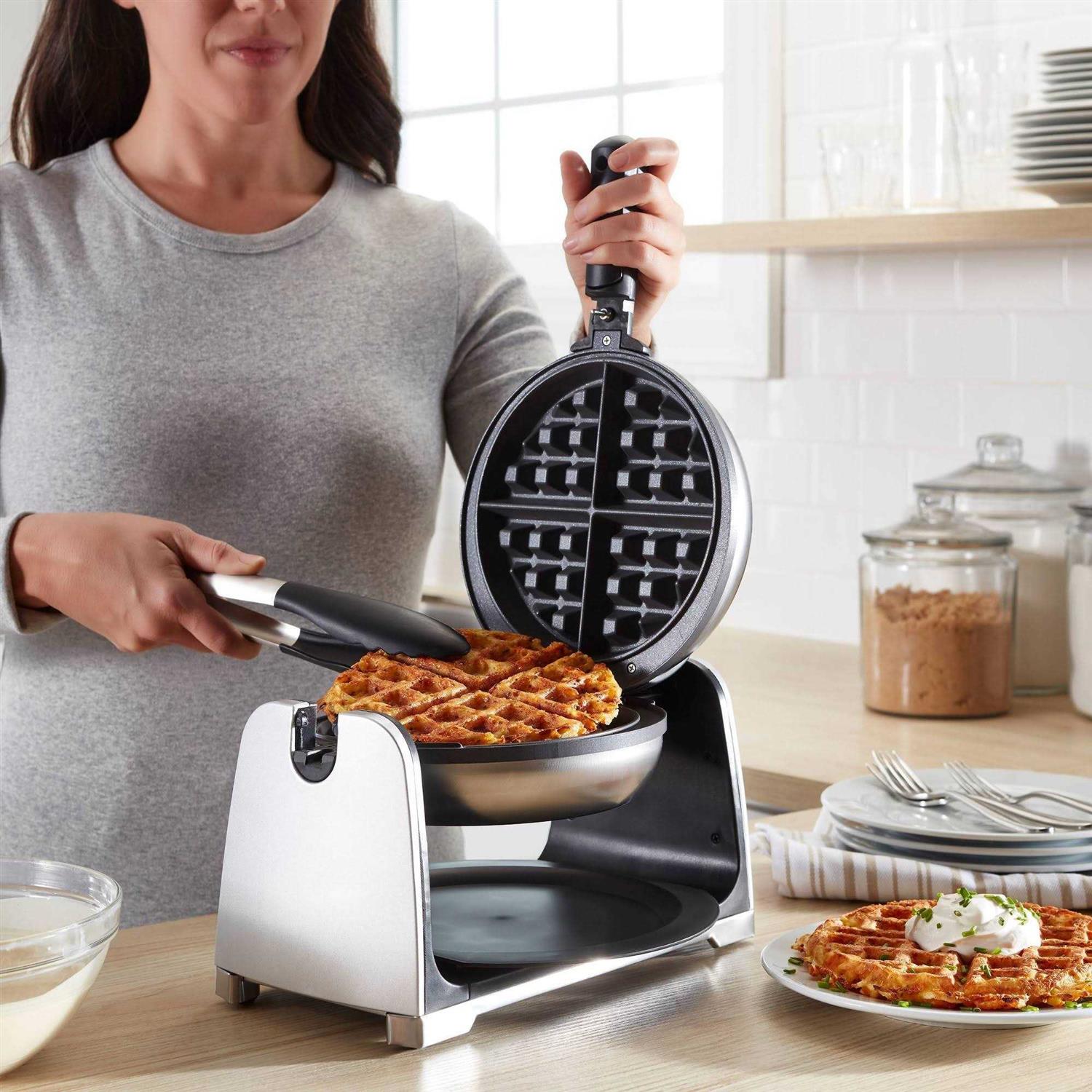 Oster DiamondForce Nonstick Flip Waffle Maker - Image 2