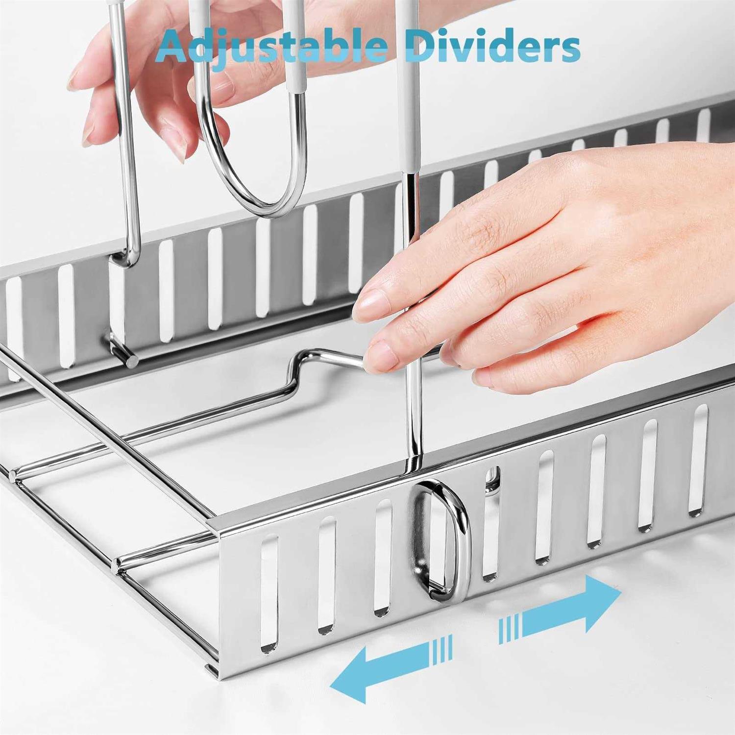 ORDORA Pots and Pans Organizer for Cabinet 8 Tier Pot Rack with 3 DIY Methods - Image 2