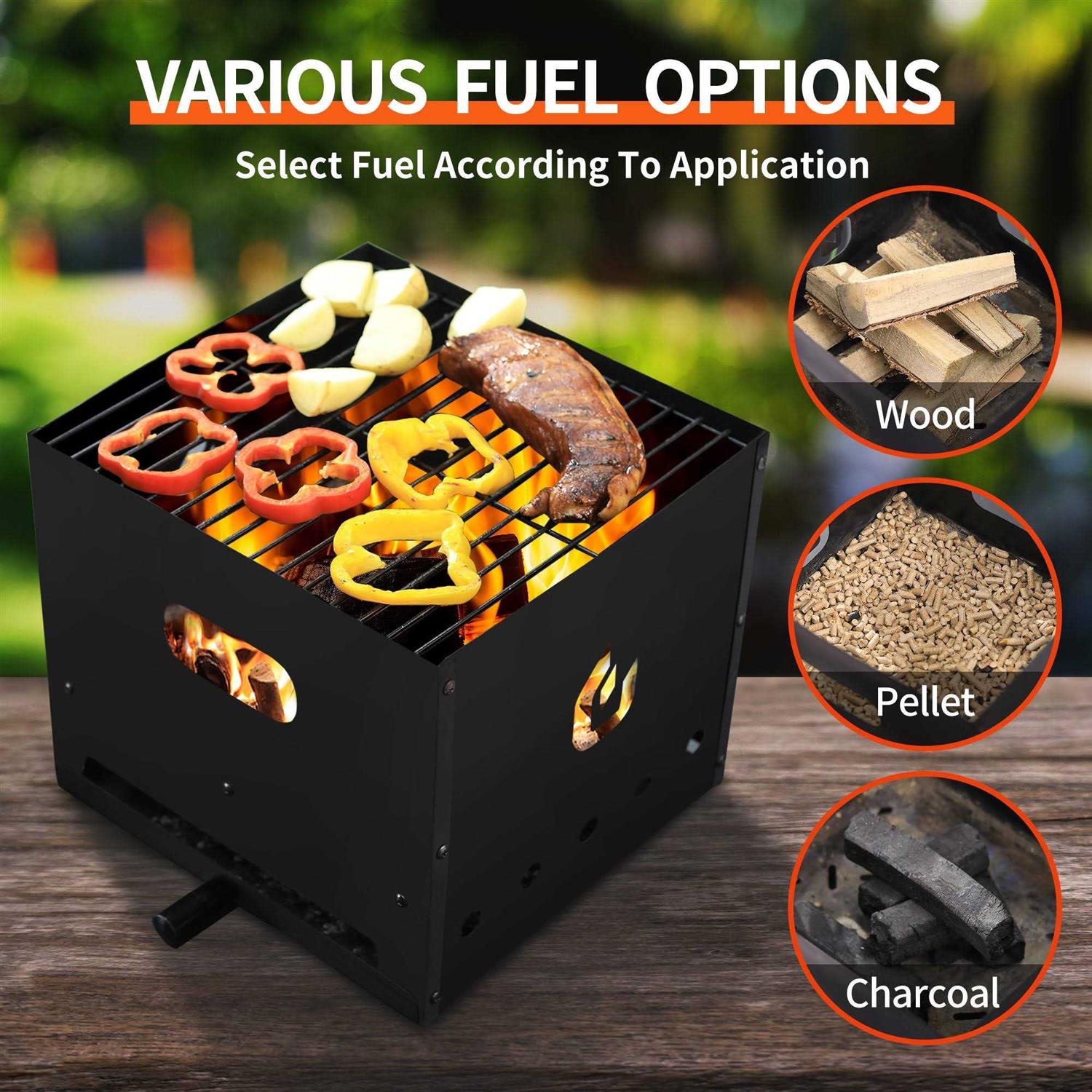 PIZZELLO 4 in 1 Wood Fired Outdoor Pizza Oven Outside Ovens with Pizza Stone - Image 5