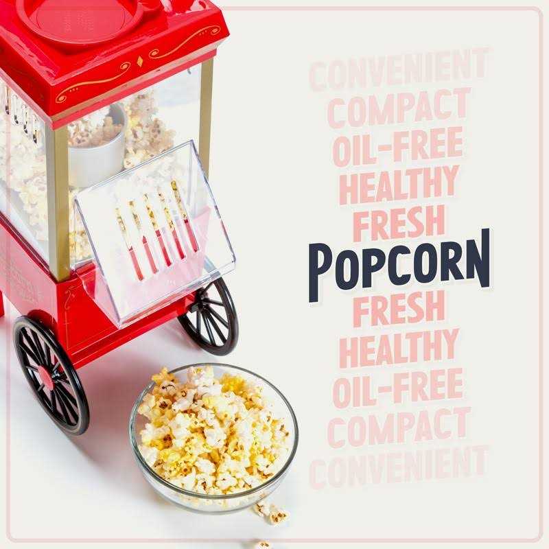 Nostalgia 12 Cup Hot Air Popcorn Maker - Image 5