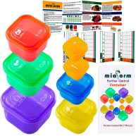 Portion Control Container and Food Plan 21 Day Portion Control Container Kit for Weight Loss
