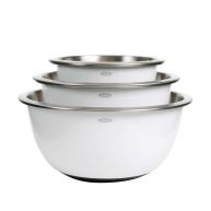 OXO Good Grips 3 Piece Stainless Steel Mixing Bowl Set