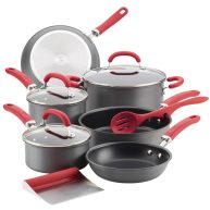 Rachael Ray 11 Piece Create Delicious Hard-Anodized Aluminum Nonstick Cookware Set