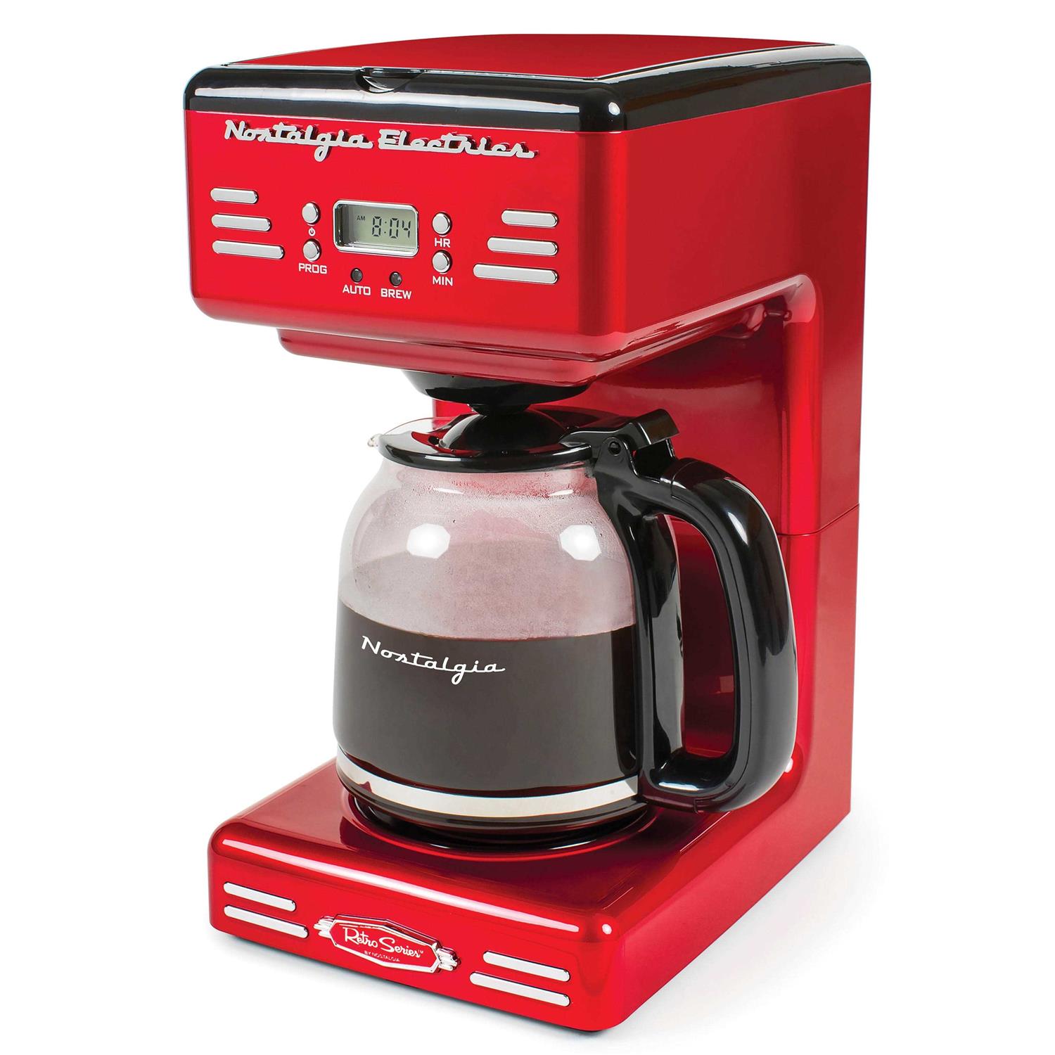 12-Cup Retro Coffee Maker Nostalgia