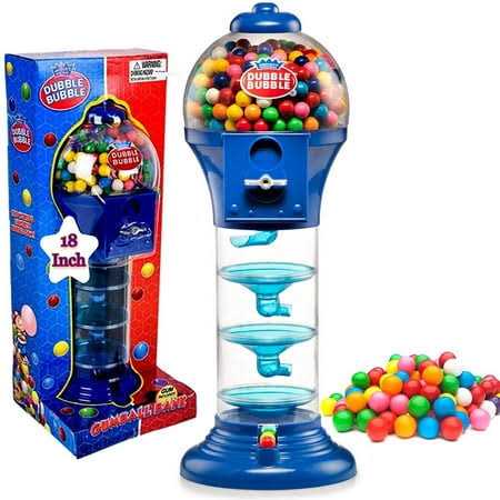 PlayO 18 Big Spiral Gumball Machine Toy Includes Aprox 113 Gum Balls