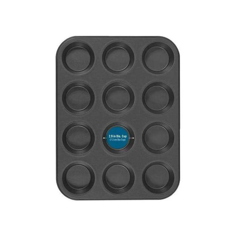 Mainstays 12 Cup Muffin Pan - Image 4