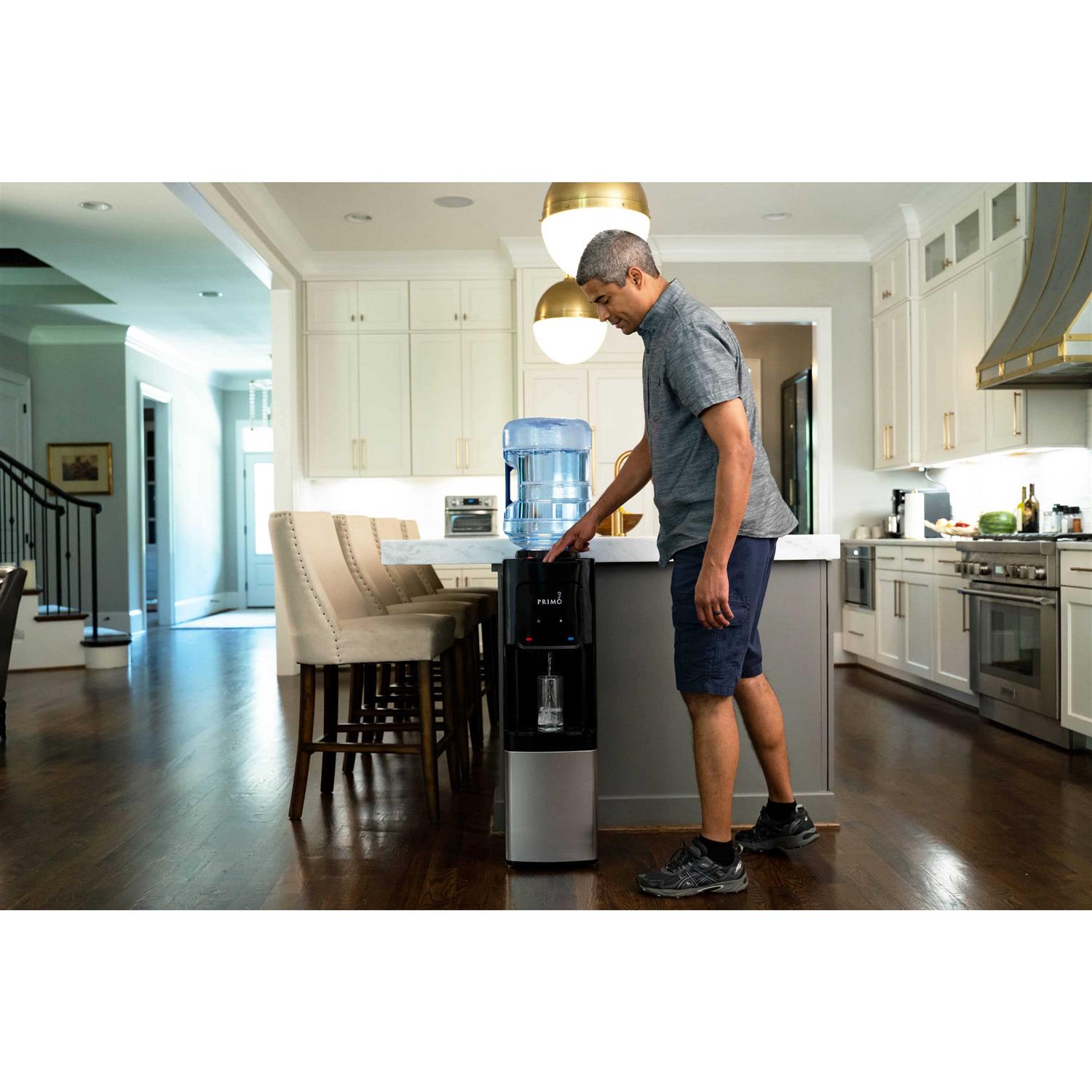 Primo Top Loading Black Top-Loading Cold and Hot Water Cooler Stainless Steel 601300 - Image 4