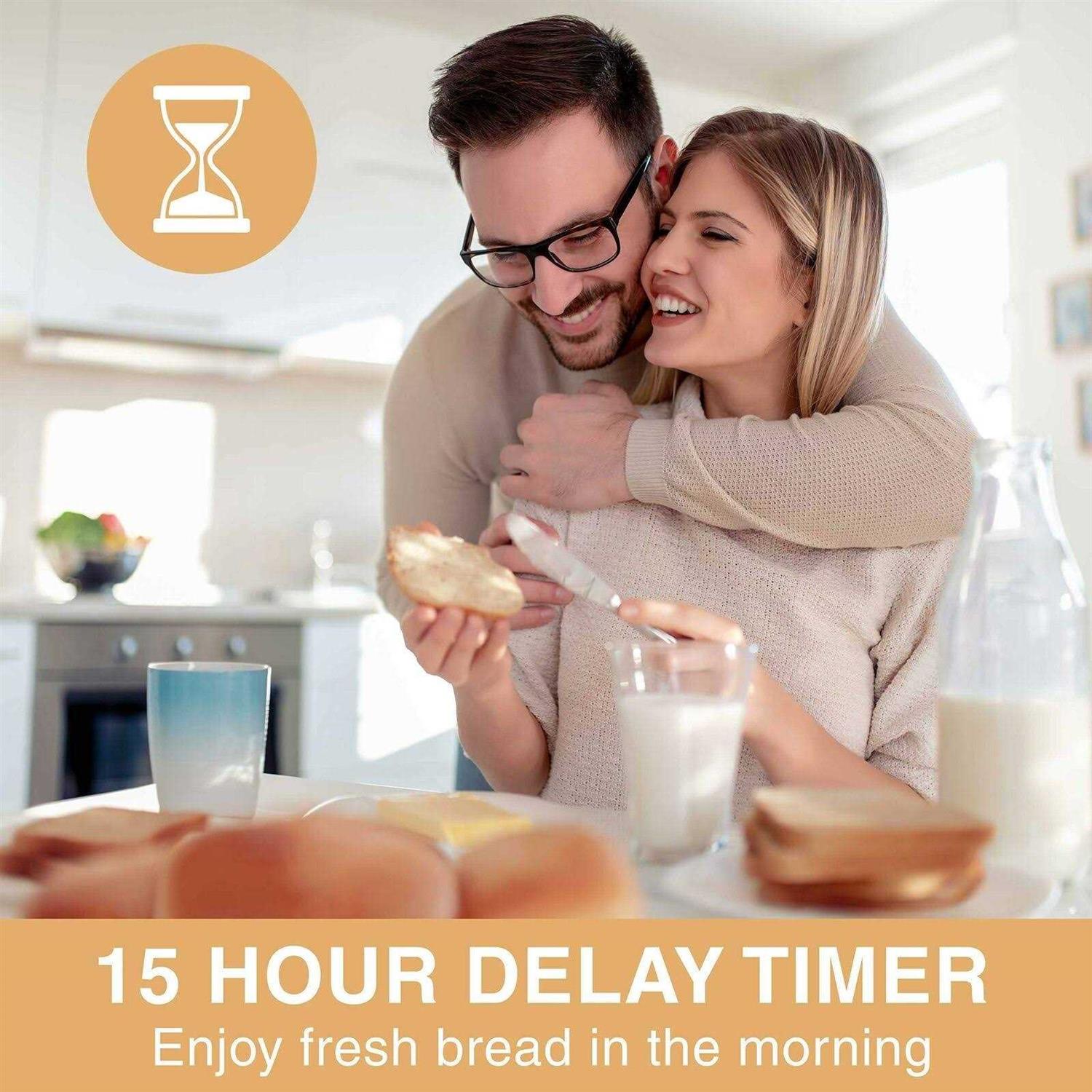 Pohl Schmitt Stainless Steel Bread Machine Bread Maker 2LB 17-in-1 - Image 3