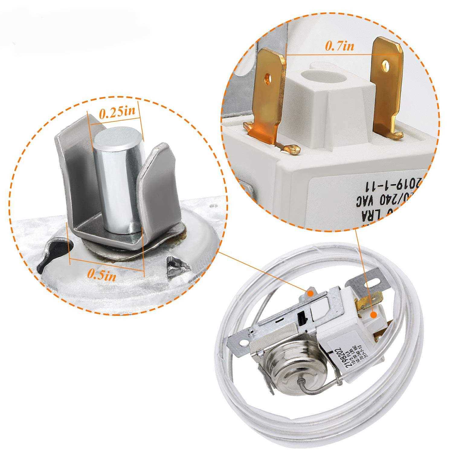 2198202 Refrigerator Cold Control Thermostat Replacement Compatible for Whirl-Pool Refrigerators Replaces 2161284 2198201 PS11739232 AP6006166 - Image 5