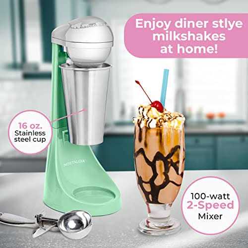 Nostalgia Two-Speed Electric Milkshake Maker - Image 4