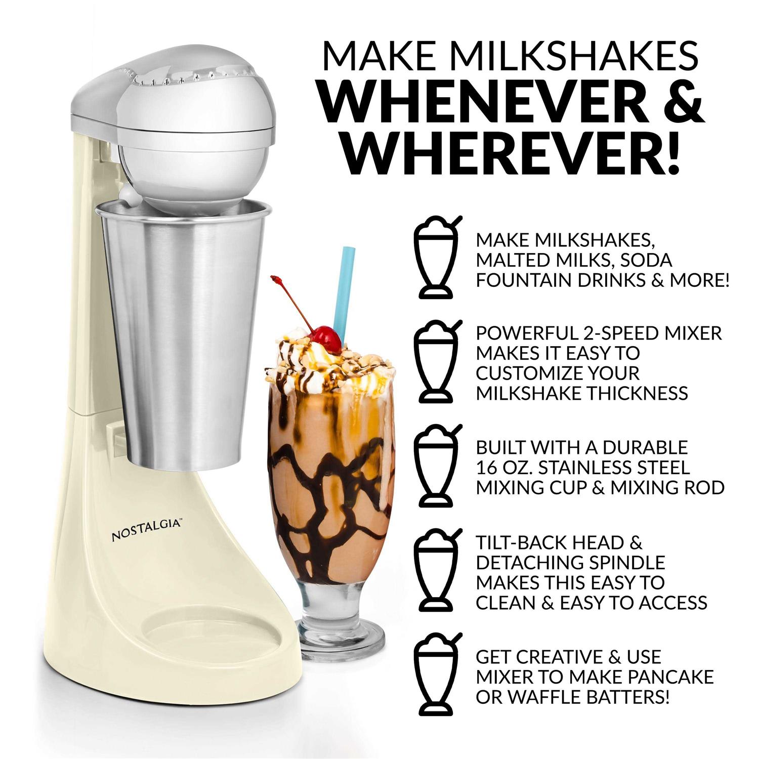 Nostalgia Two-Speed Electric Milkshake Maker - Image 4