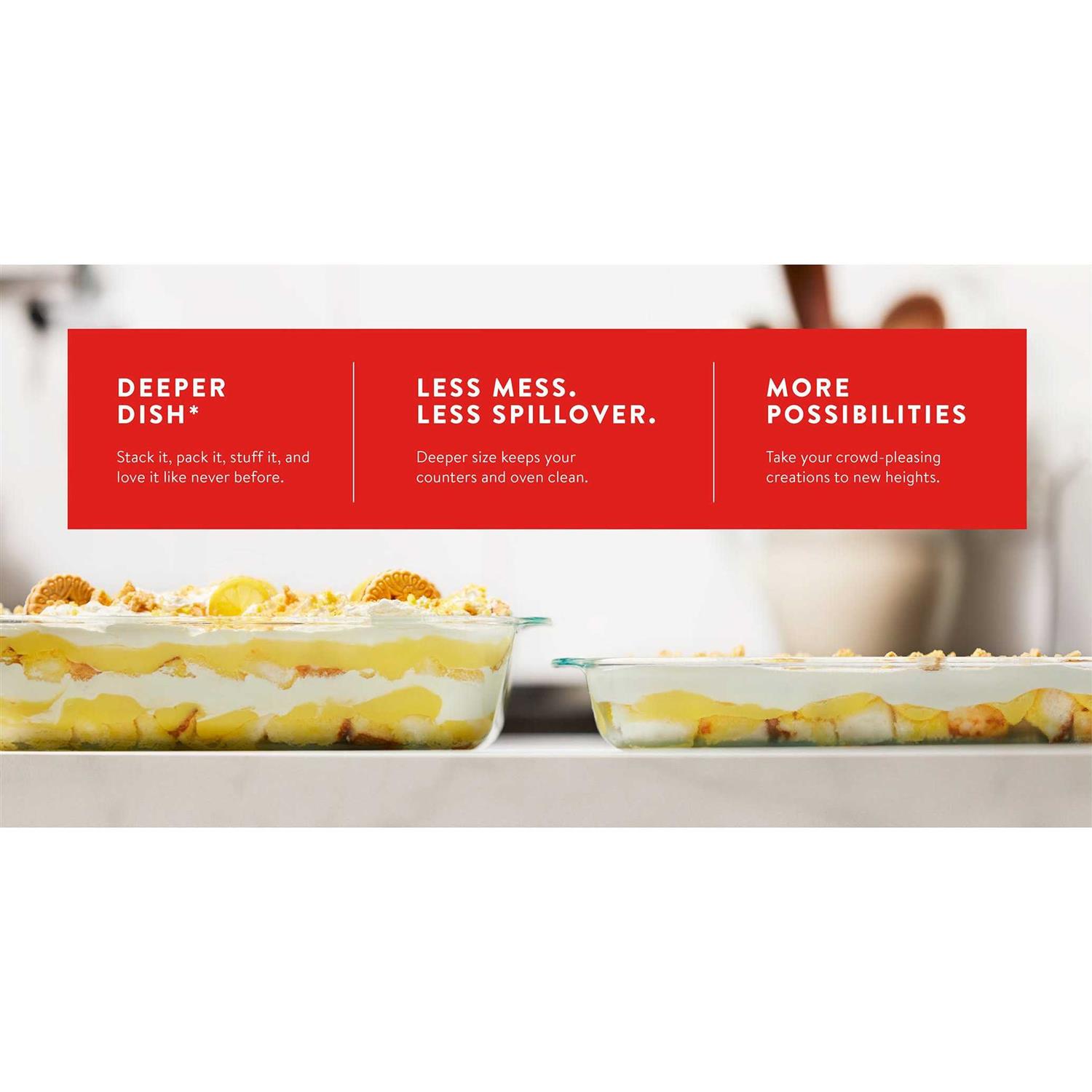 Pyrex Baking Dish Deep Glass - Image 5