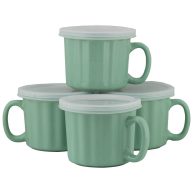 10 Strawberry Street 16oz Set of 4 Soup Mug with Lid