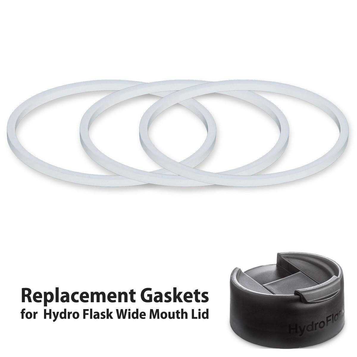 3-Pack Hydro Gaskets Seals Replacement for Hydro Flask Wide Mouth Flip Lid Cap Bpa-Free Rubber Stoppers - Image 3
