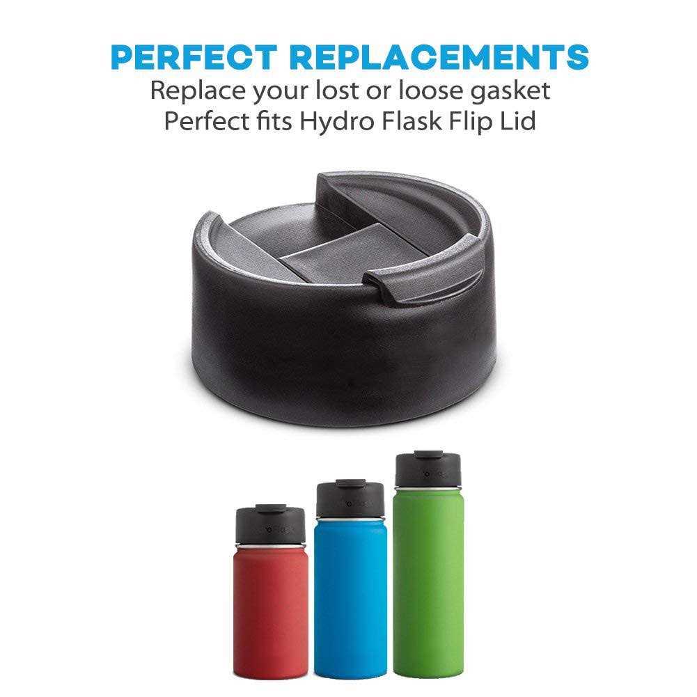 3-Pack Hydro Gaskets Seals Replacement for Hydro Flask Wide Mouth Flip Lid Cap Bpa-Free Rubber Stoppers - Image 4