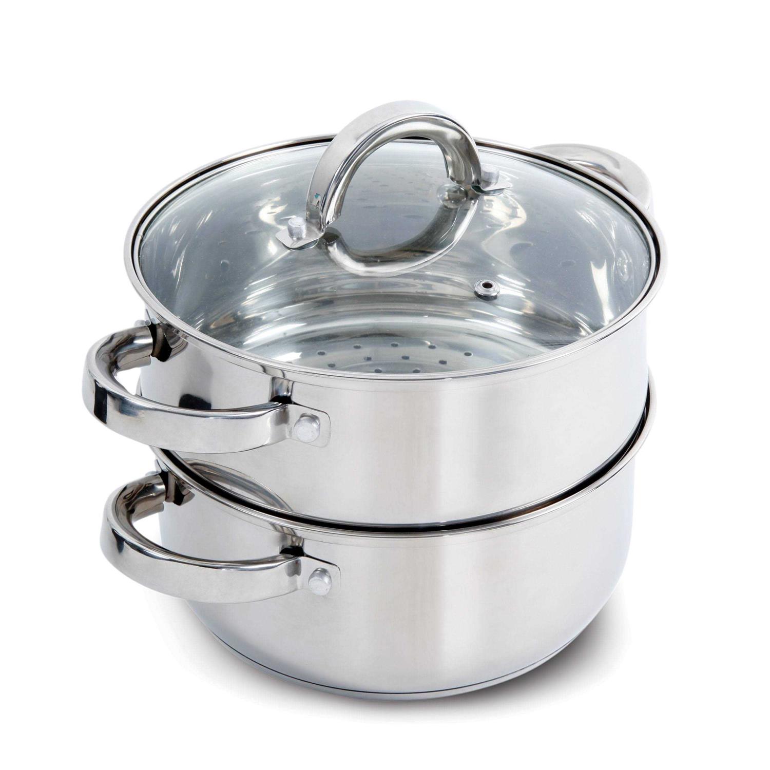Oster Hali 3 Piece Stainless Steel Steamer Set with Lid