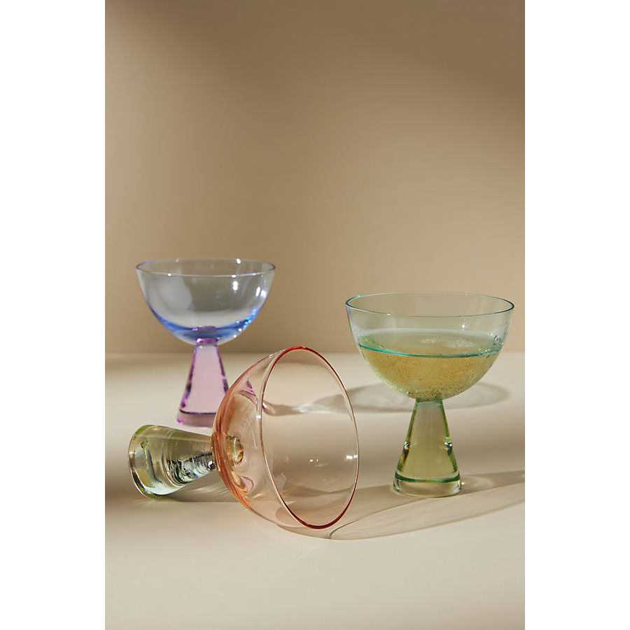 Ramona Coupe Glasses Set of 4 by Anthropologie - Image 2