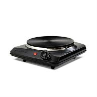 Ovente Electric Countertop Single Burner 1000W Cooktop with 7.25 Inch Cast Iron Hot Plate