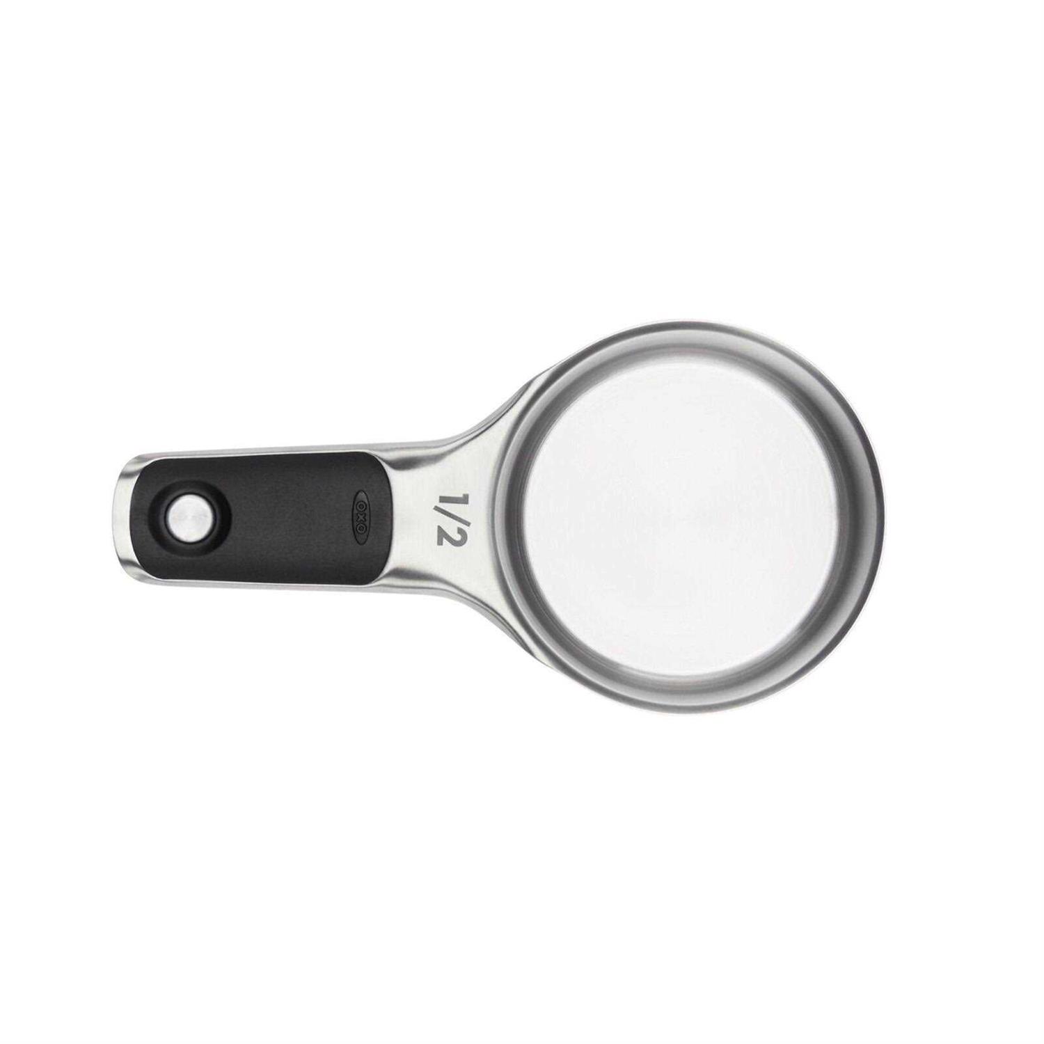 OXO Good Grips 8-Piece Stainless Steel Measuring Cups and Spoons Set - Image 4