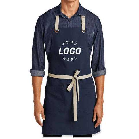 Port Authority A815 Canvas Full Length Two Pocket Apron - Image 3