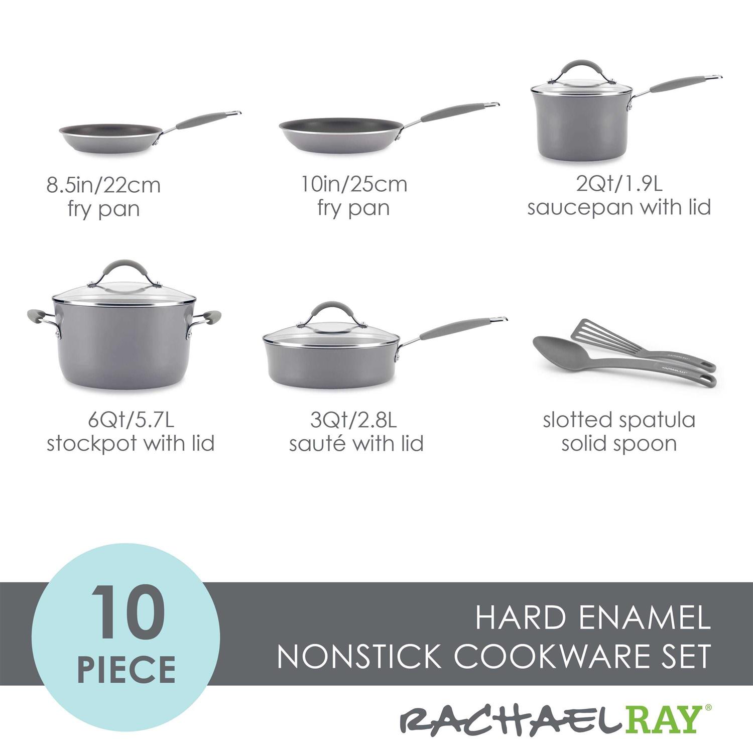 Rachael Ray Cucina Enamel Nonstick Cookware and Set - Image 4