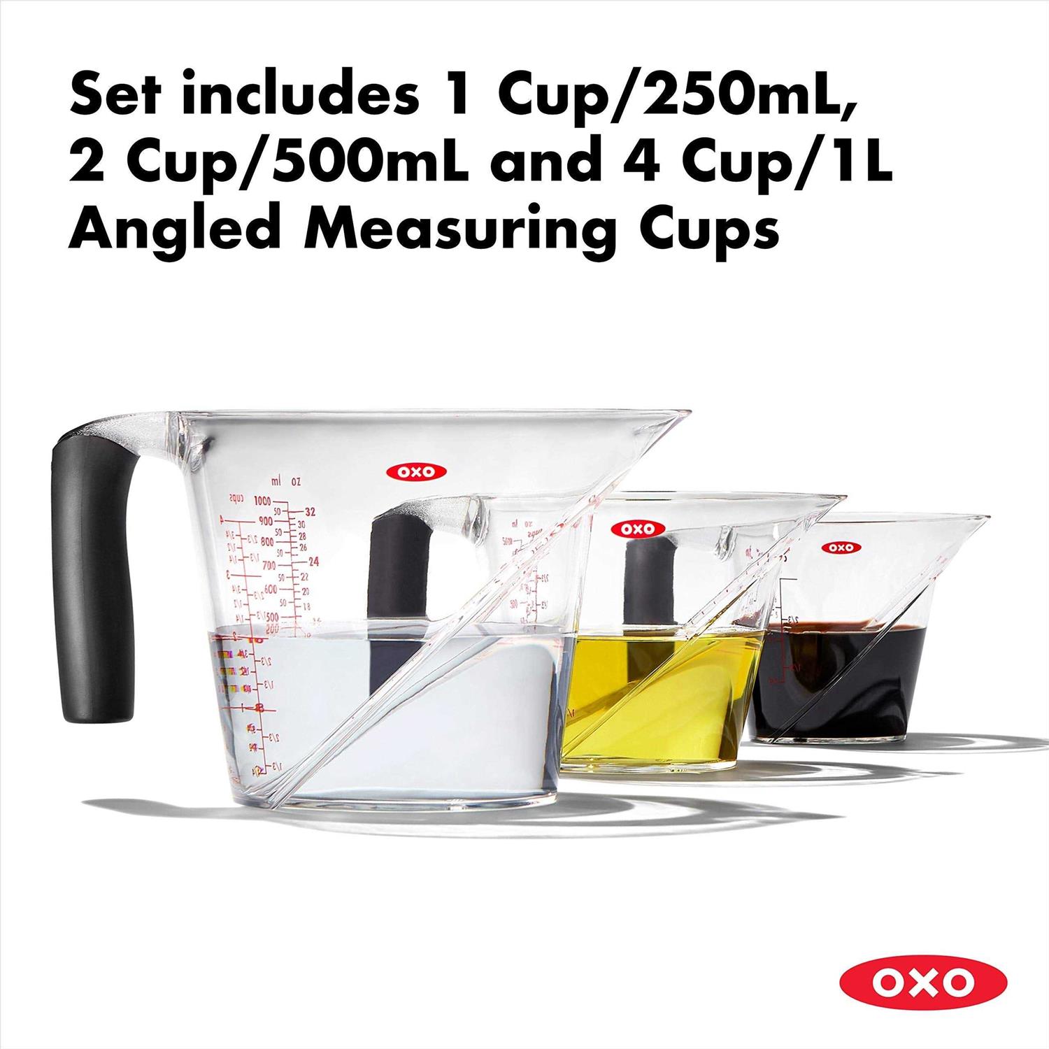 OXO Good Grips 3 Piece Angled Measuring Cup Set - Image 4