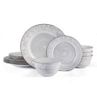Pfaltzgraff Trellis 16-Piece White Dinnerware Set