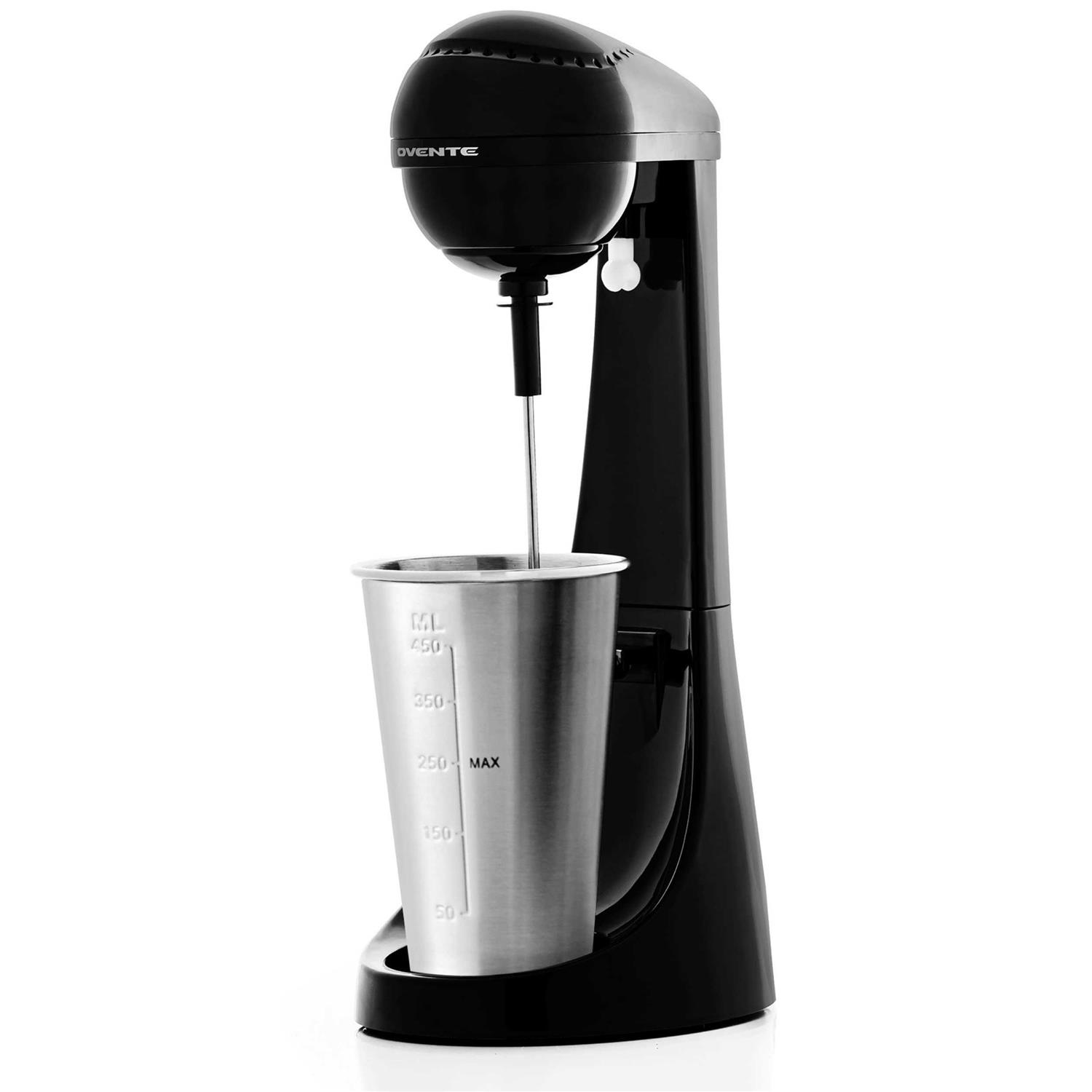 Ovente Classic Milkshake Maker Machine 2 Speed with Stainless Steel Mixing Cup MS2070B