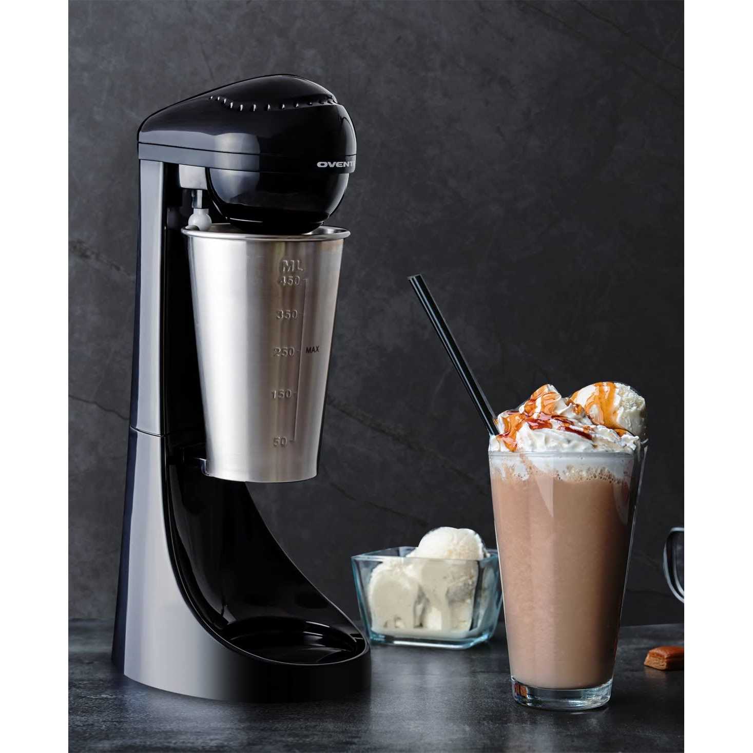 Ovente Classic Milkshake Maker Machine 2 Speed with Stainless Steel Mixing Cup MS2070B - Image 5