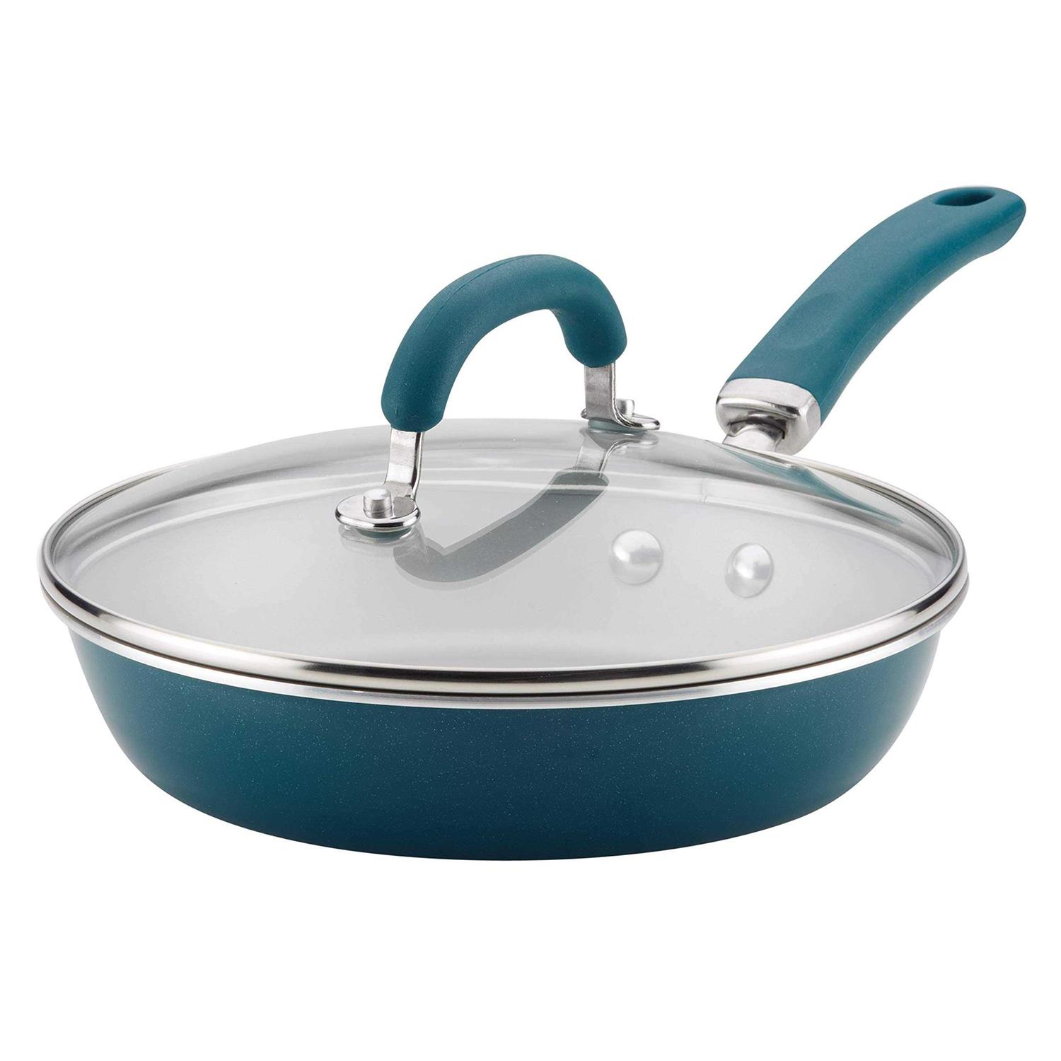Rachael Ray Create Delicious Aluminum Nonstick Covered Deep Skillet
