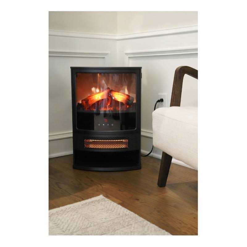 Better Homes & Gardens Rounded Corner Electric Fire Stove Heater - Image 5