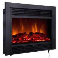 Costway 28.5 Electric Fireplace with Tempered Glass