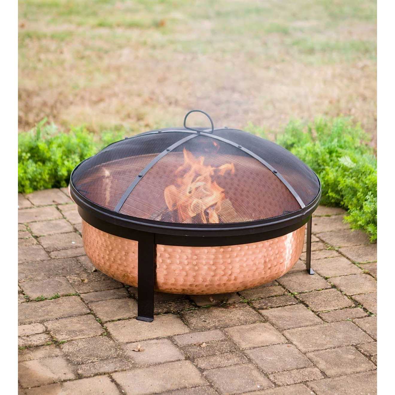 Better Homes & Gardens Wood Burning Copper Fire Pit, 30-inch diameter and 22-inch Height
