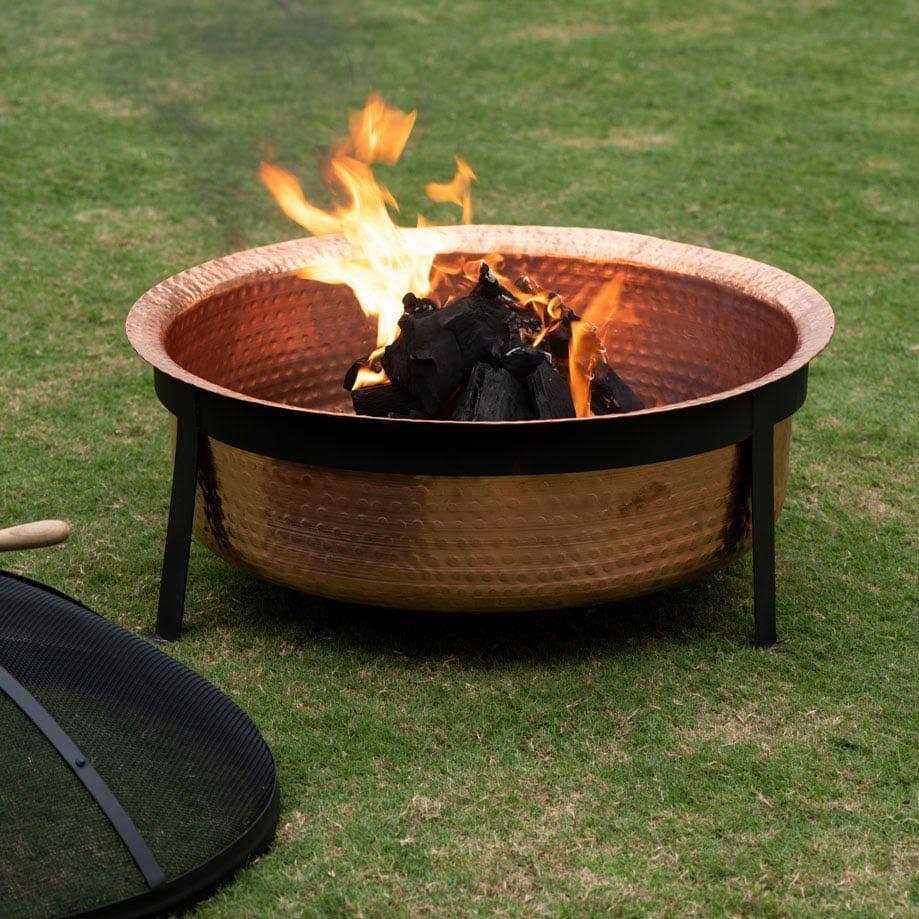 Better Homes & Gardens Wood Burning Copper Fire Pit, 30-inch diameter and 22-inch Height - Image 2