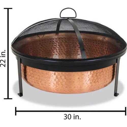 Better Homes & Gardens Wood Burning Copper Fire Pit, 30-inch diameter and 22-inch Height - Image 3