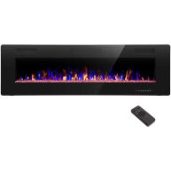 R.W.FLAME 60 Recessed and Wall Mounted Electric Fireplace