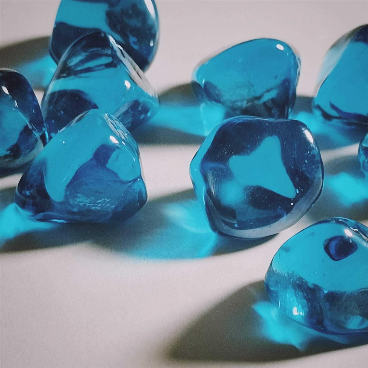 Chilli Cosmos Fire Glass Diamond 1 Inch Fire Pit Glass Rocks for Propane or Gas Fire Pit - Image 3