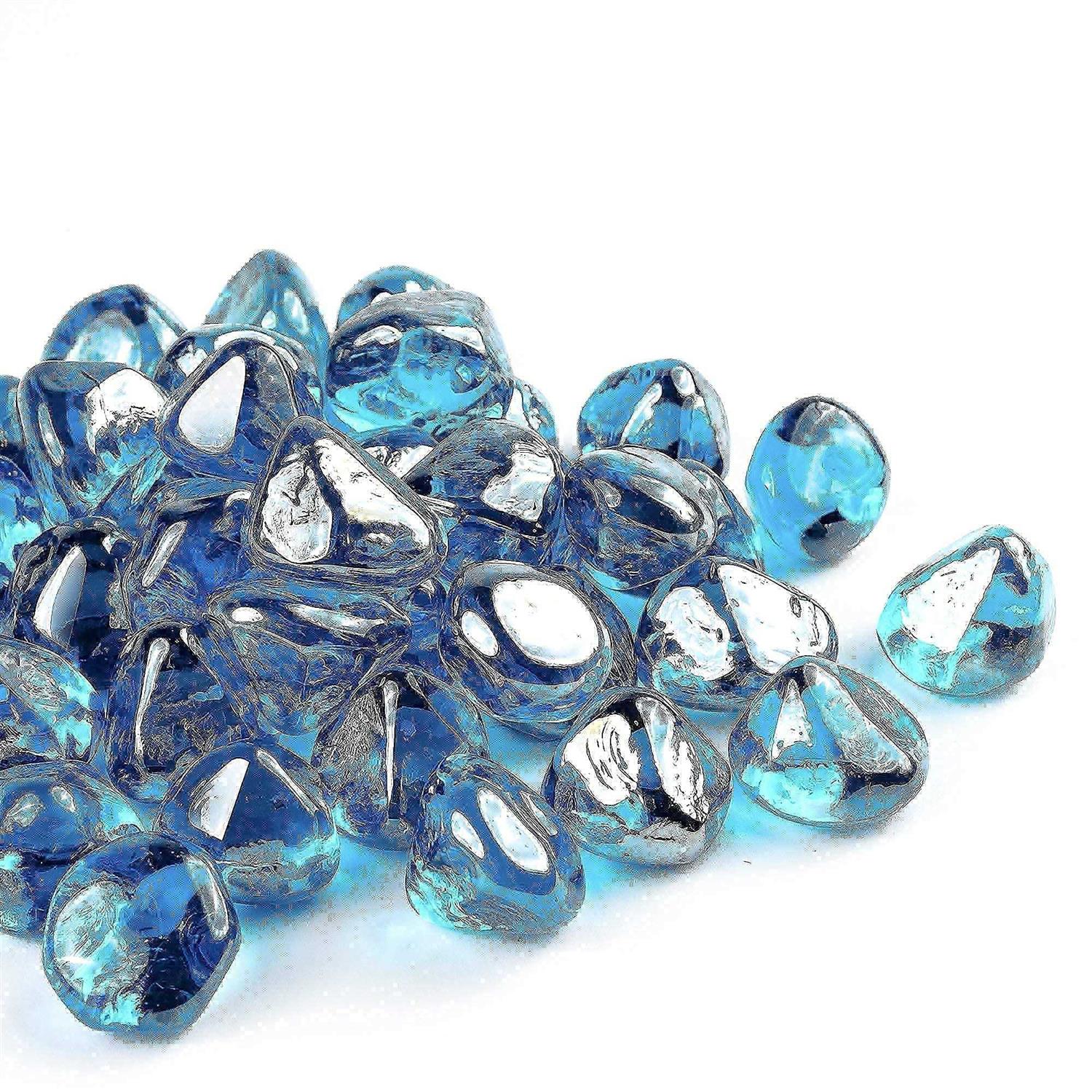 Chilli Cosmos Fire Glass Diamond 1 Inch Fire Pit Glass Rocks for Propane or Gas Fire Pit - Image 4