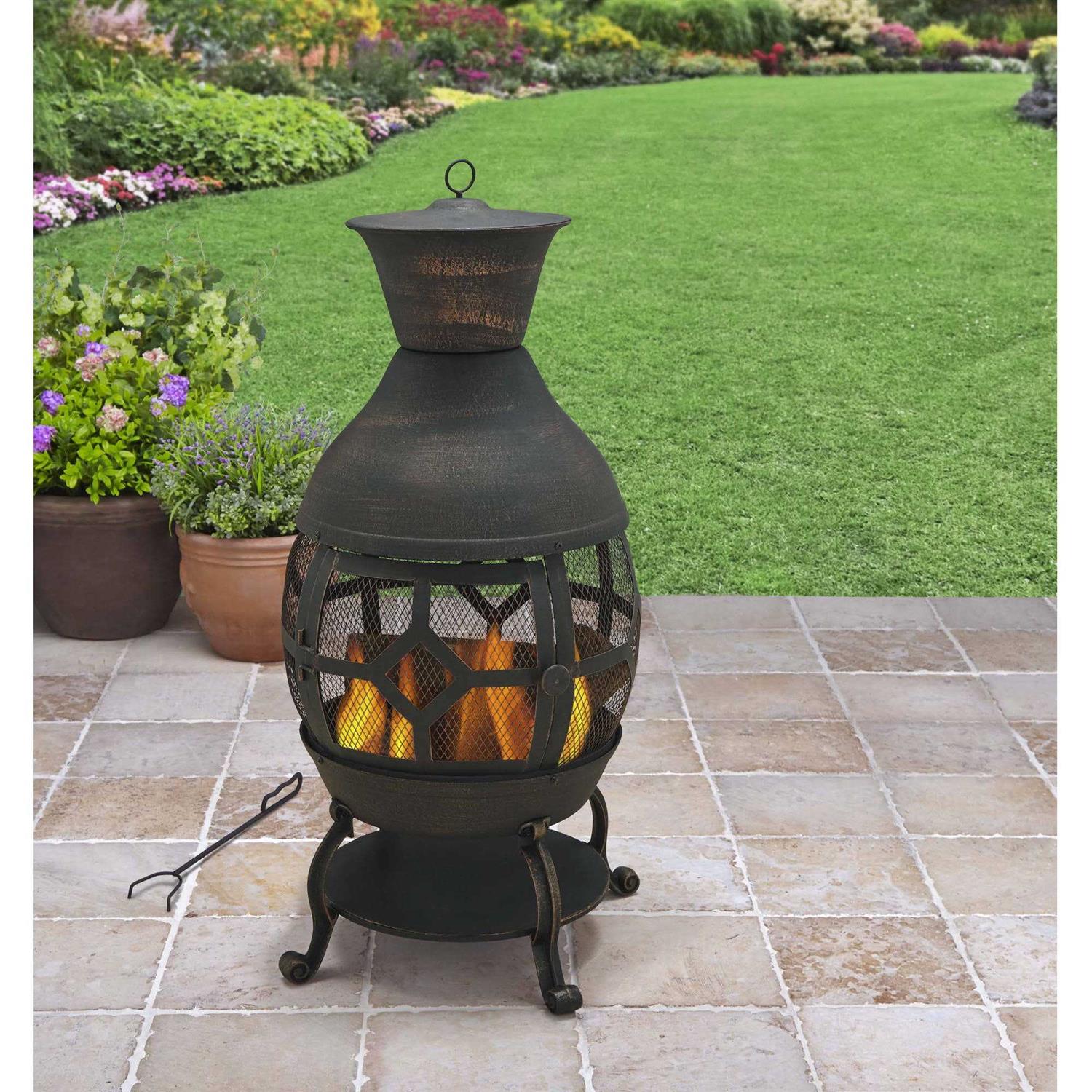 Better Homes and Gardens Wood-burning Cast Iron Chiminea