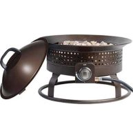 Bond Signature 18.5-in W 54000-BTU Bronze Portable Steel Propane Gas Fire Pit