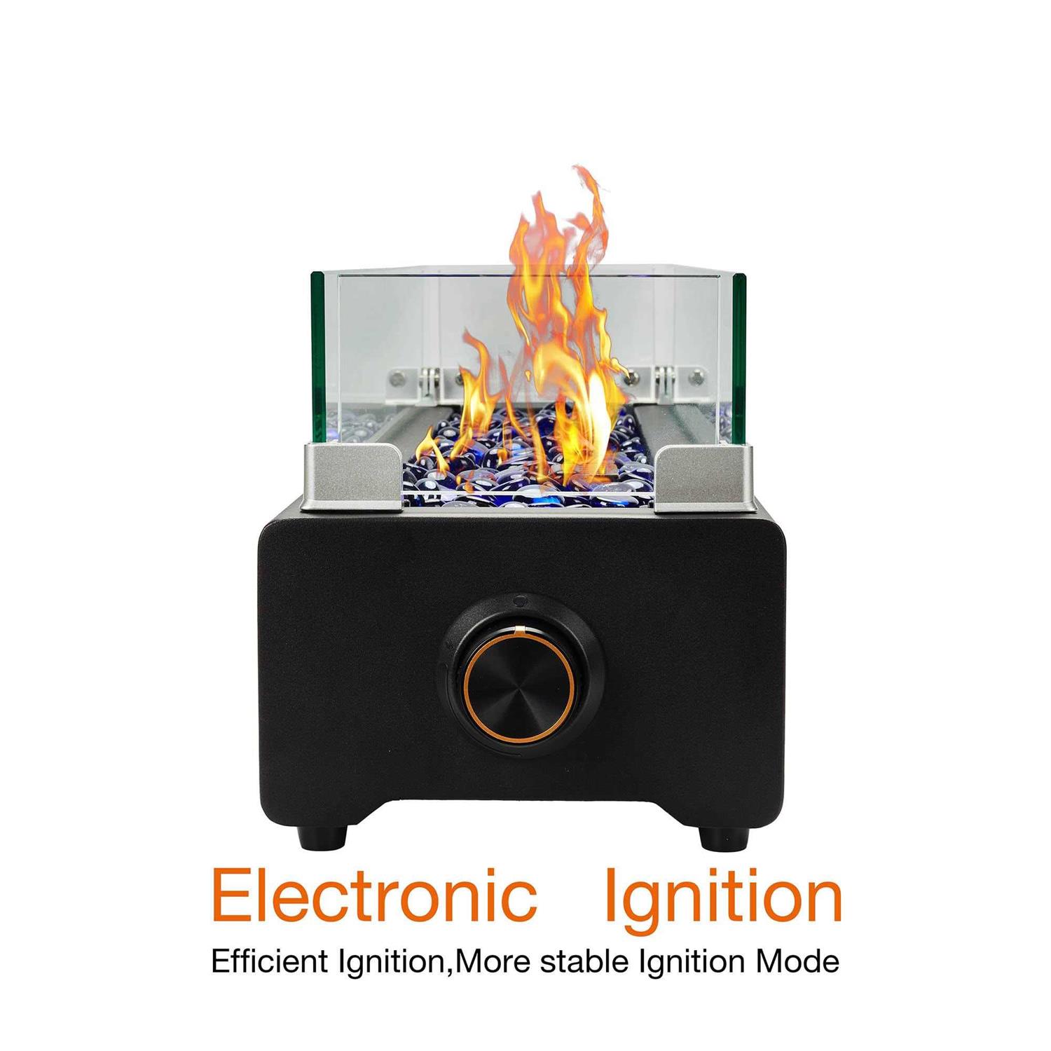 BAIDE HOME 28-inch Table Top Propane Fire Pit 40,000 BTU Tabletop Gas Firepit for Patio - Image 5