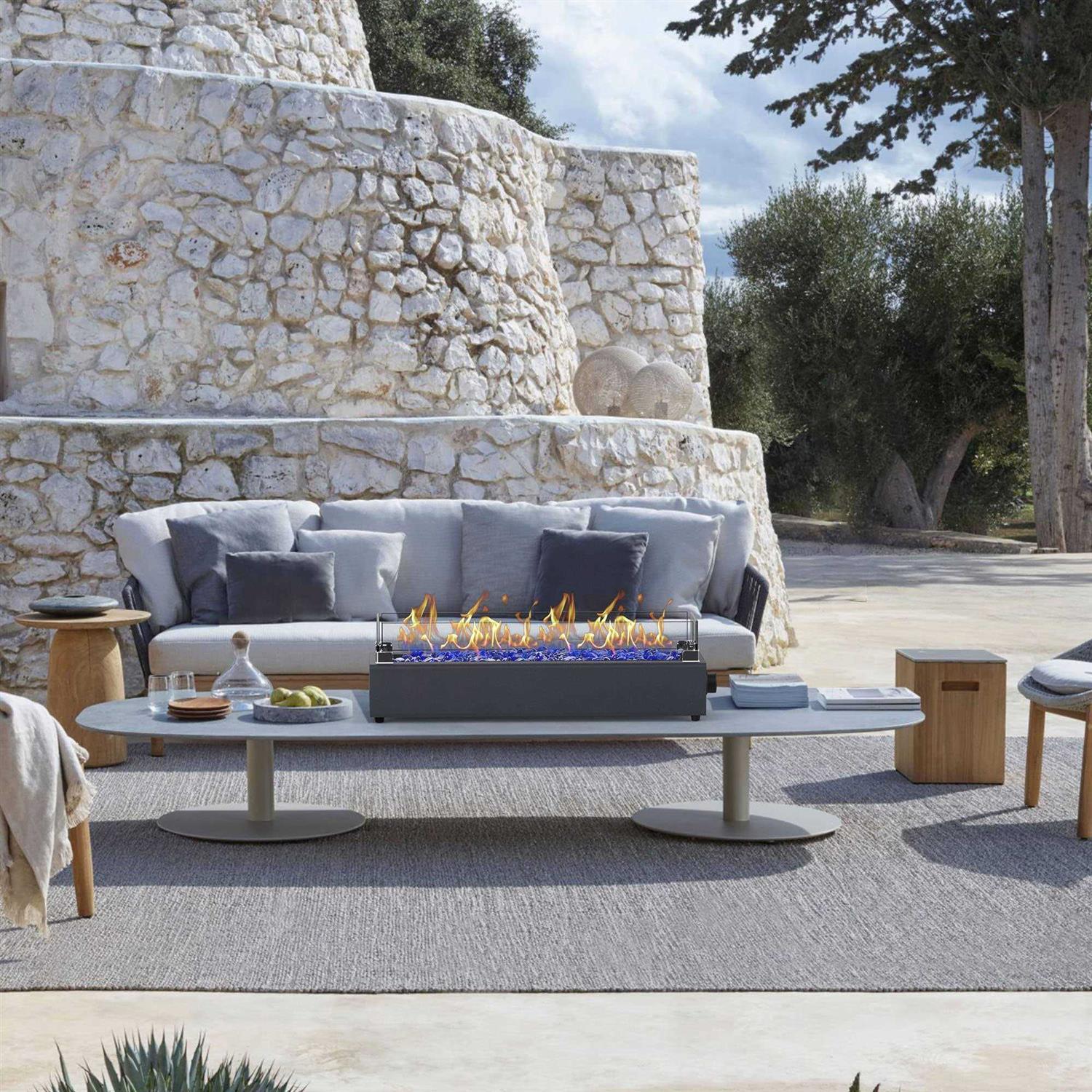 BAIDE HOME 28-inch Table Top Propane Fire Pit 40,000 BTU Tabletop Gas Firepit for Patio - Image 5