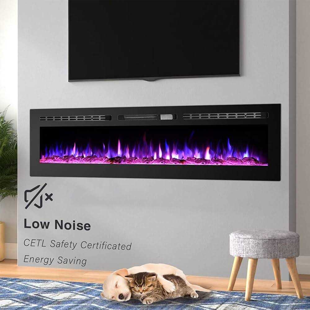 Antarctic Star 30 Inch Electric Fireplace in-Wall Recessed and Wall Mounted, Fireplace Heater and Linear Fireplace with Multicolor Flame - Image 4