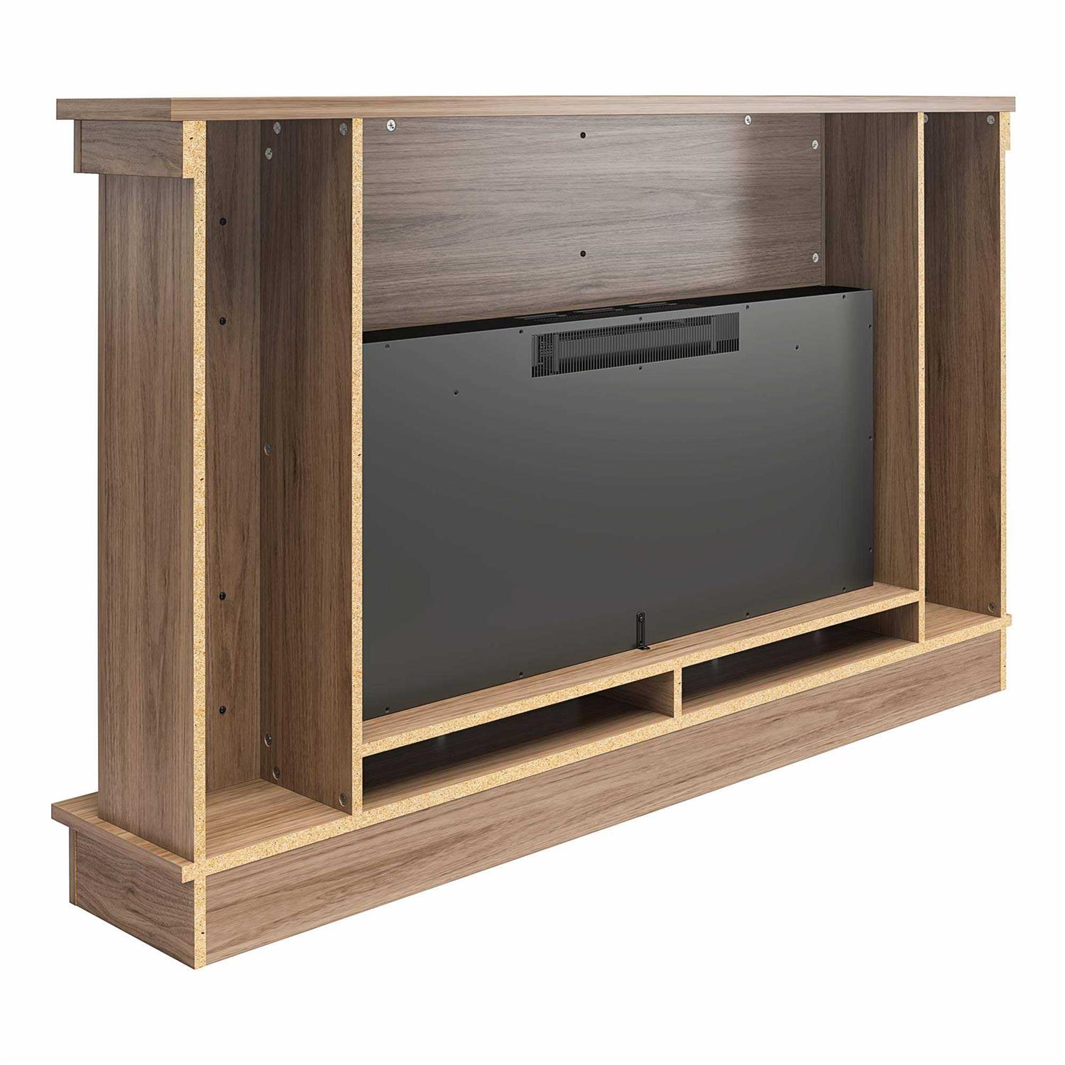 Ameriwood Home Elmcroft Wide Mantel with Linear Electric Fireplace - Image 2