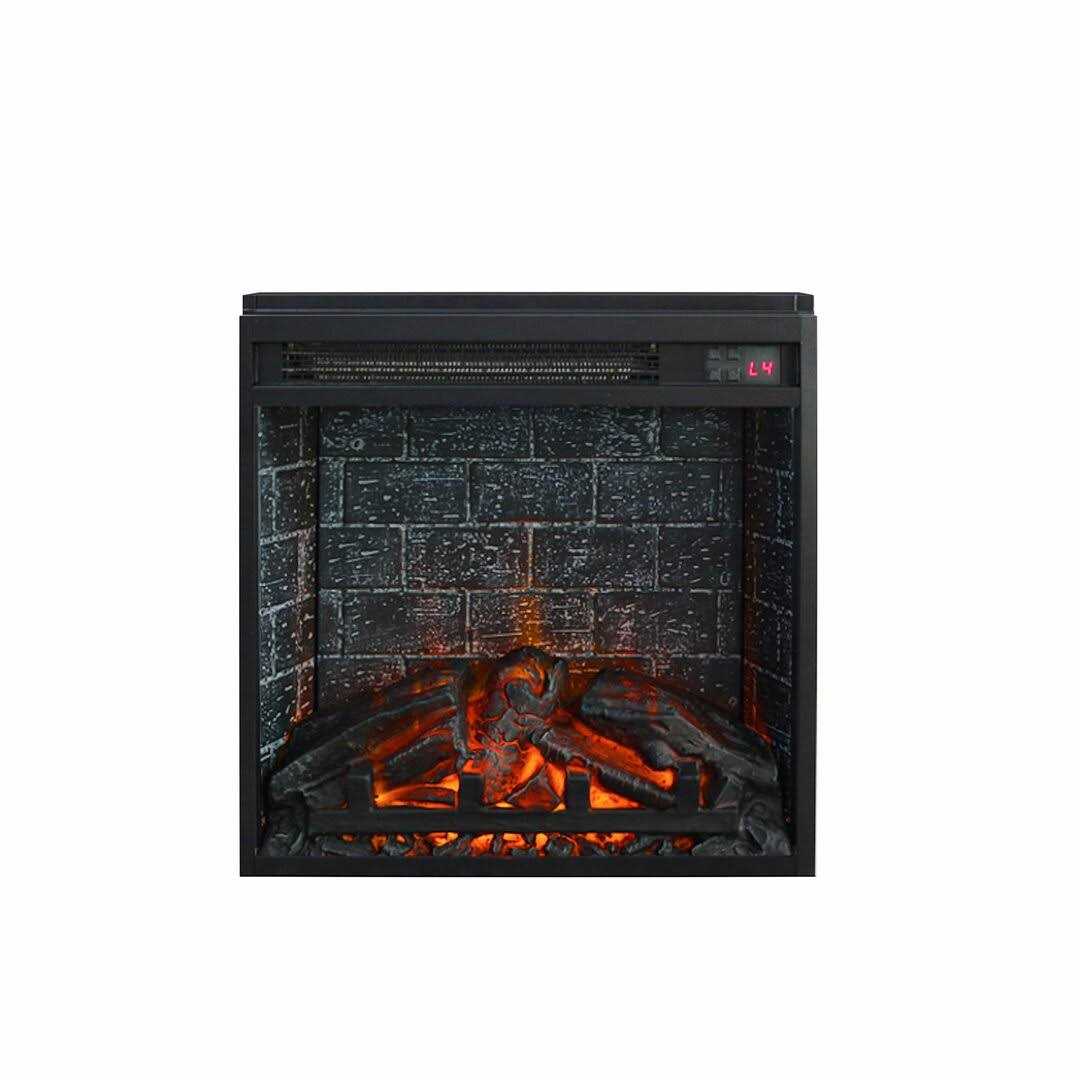 Ameriwood Home 18 inch Glass Front Electric Fireplace Insert with Remote - Image 5